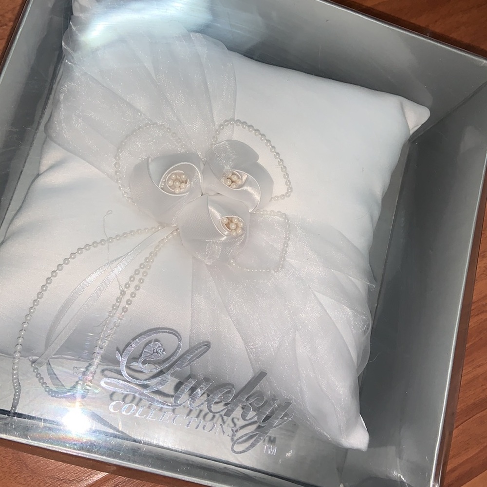 Brand New in Box Lucky Collections Ring Bearer Pillow